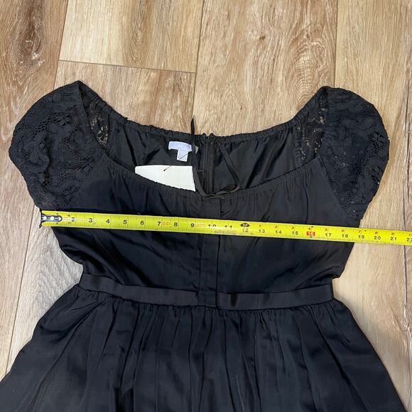 VERA WANG Women's Mini Dress Size 8 In Black - Picture 6 of 10